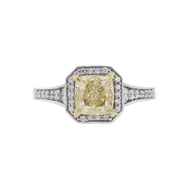 Women’s high-end engagement rings-Collins Ready for Love Certified Diamond Engagement Ring