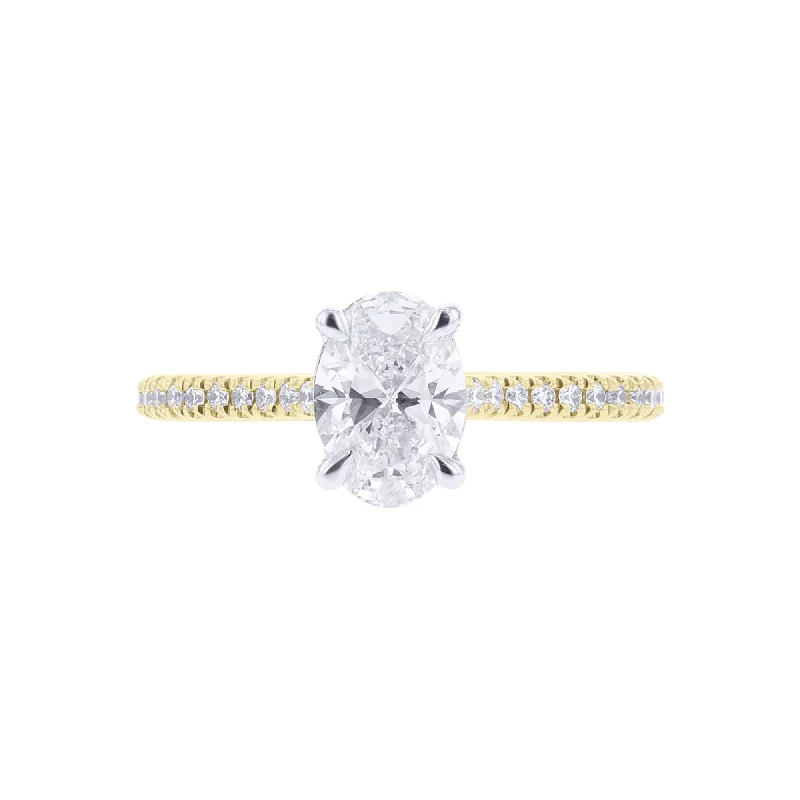 Women’s engagement rings with intricate bands-Viola Certified Ready for Love Diamond Engagement Ring