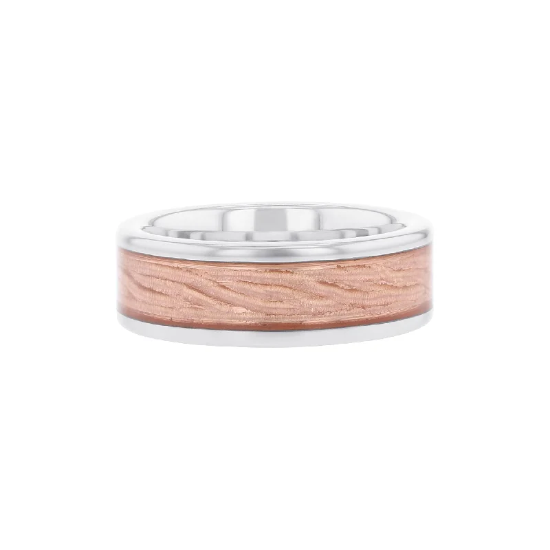 Women’s round engagement rings-Rowan Copper & Serinium Wedding Ring