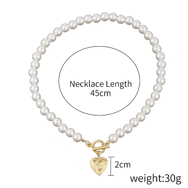 N2104-1 Pearl Open Peach Heart