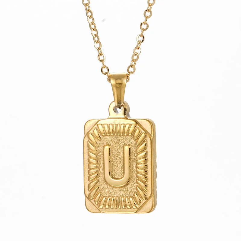 (Including Chain) Gold U