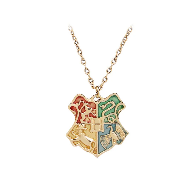 Hogwarts School of Magic Necklace Gold