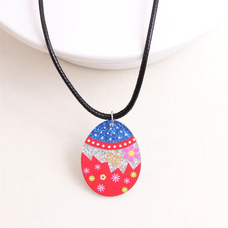 Small Floral Egg-Necklace