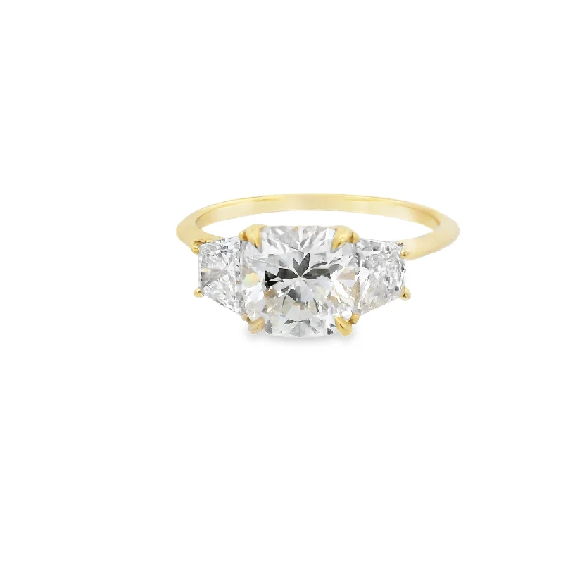 Women’s cushion cut diamond engagement rings-Diamond Engagement Ring