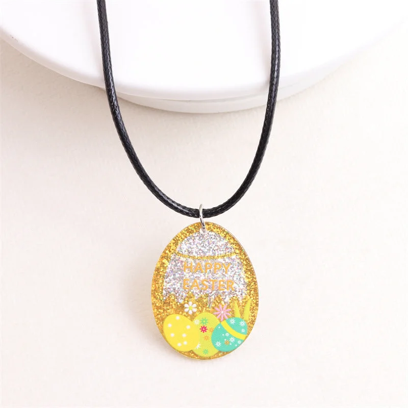 Yellow Egg Color Egg-Necklace