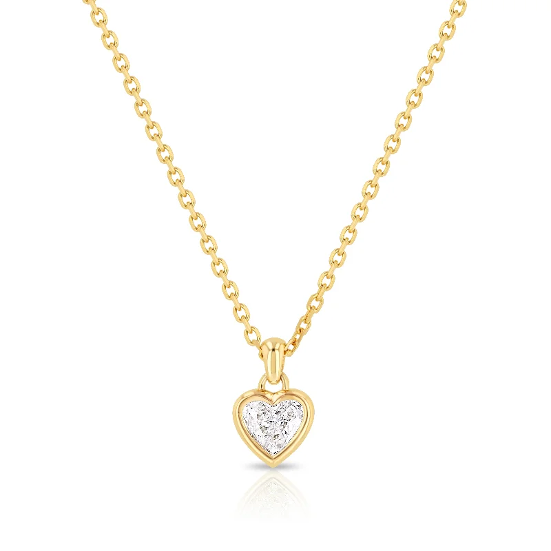 Women’s rose gold pendant necklaces-Mini Amor Necklace