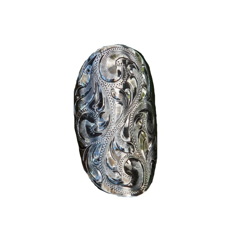 Women’s antique rings-Vogt Silversmiths Western Ring Womens Clara Going Out Sterling 027-131 - Silver