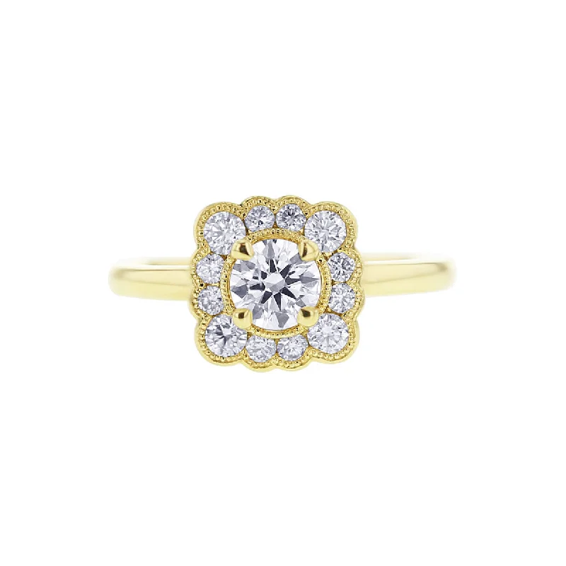 Women’s vintage-inspired engagement rings-Charlotte Ready for Love Diamond Engagement Ring 9/10ct