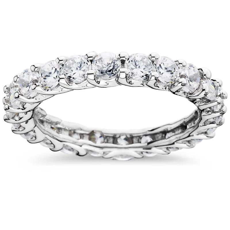 3 1/2CT Diamond Eternity Ring White Gold