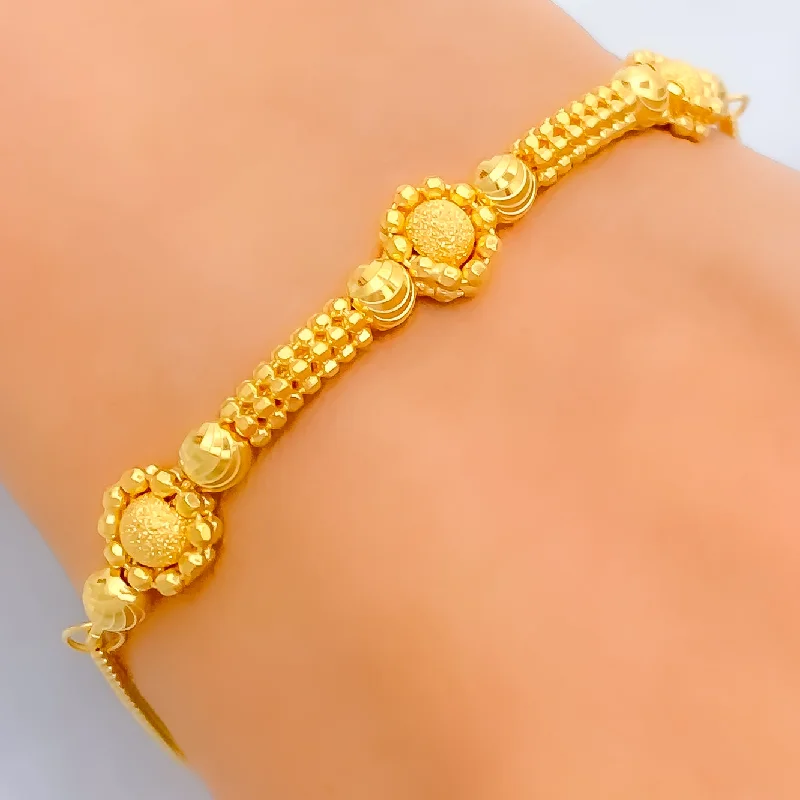 Women’s engraved bangles-Iconic Bold 22K Gold Bracelet