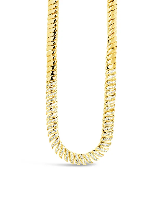 Women’s simple necklaces-Arabella CZ Chain Necklace