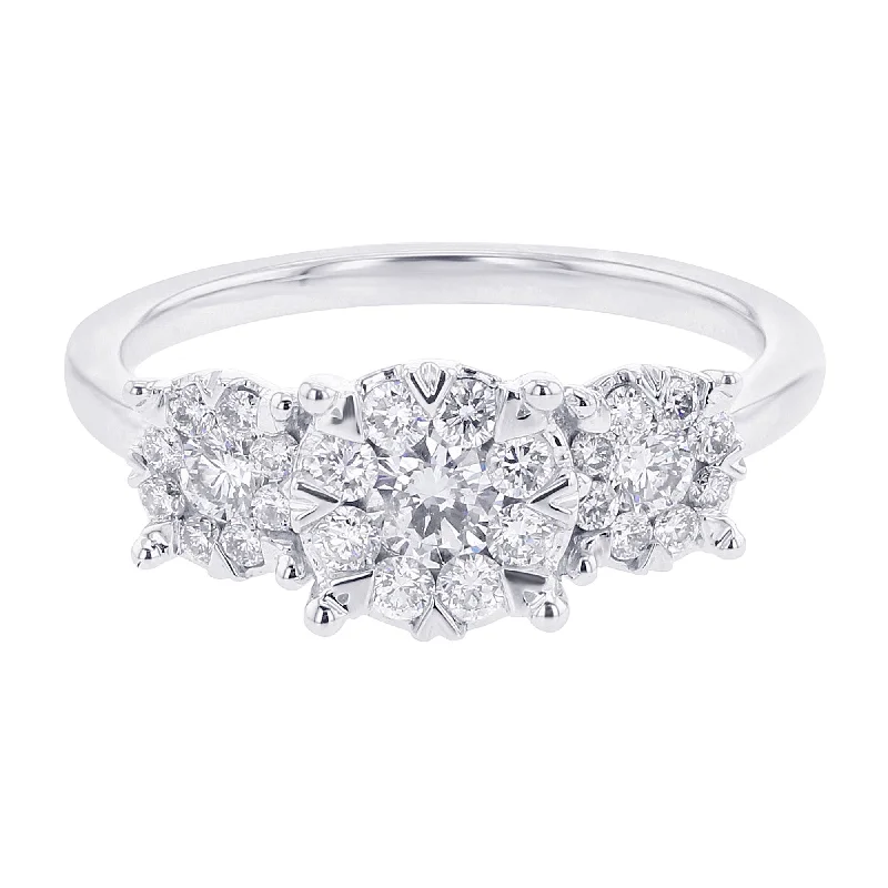 Women’s platinum engagement rings-Blake Look of Love Diamond Engagement Ring