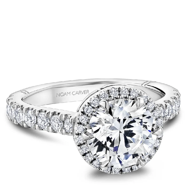 Women’s luxury platinum engagement rings-Noam Carver Engagement Ring