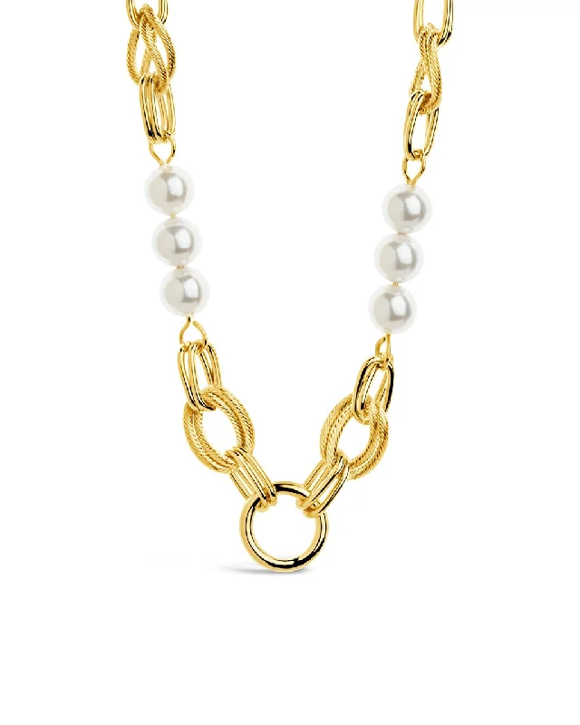 Women’s luxury diamond necklaces-Ivanna Pearl Chain Necklace