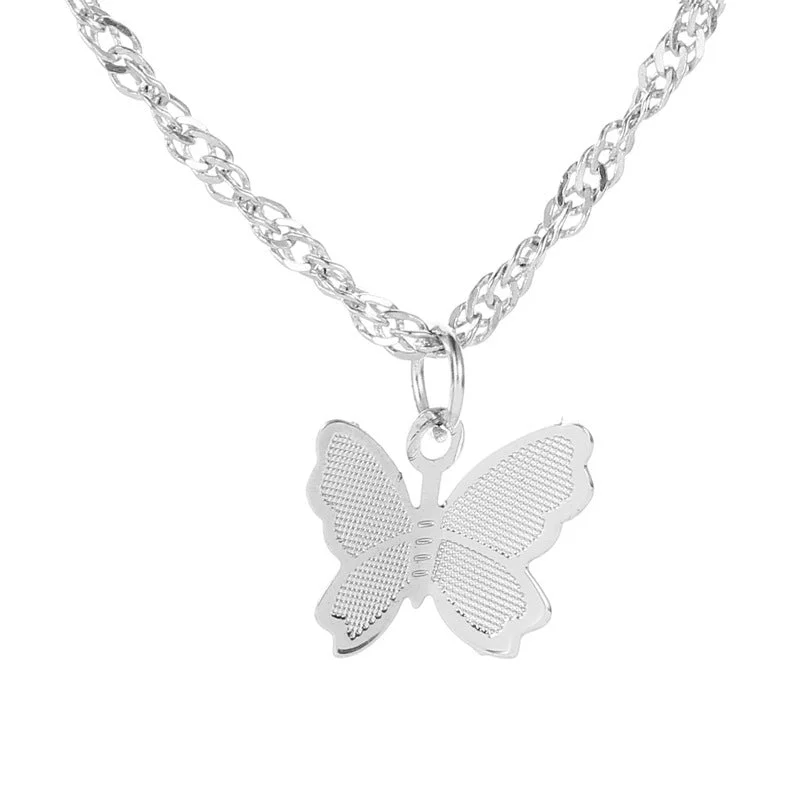 Single Butterfly Silver Ky1026