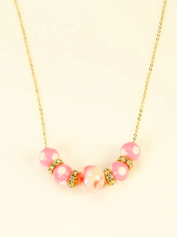 Women’s fine necklaces-Sweet Pearl Zinc Alloy Beaded Rhinestones Women's Necklace