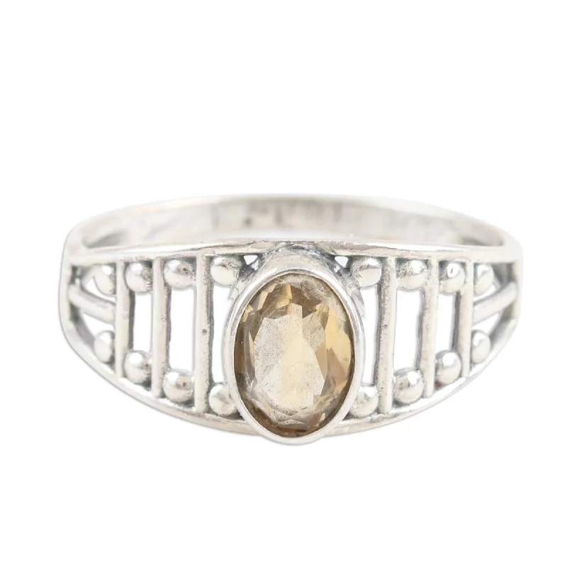 Women’s antique rings-Novica Handmade Sunny Appeal Citrine Cocktail Ring