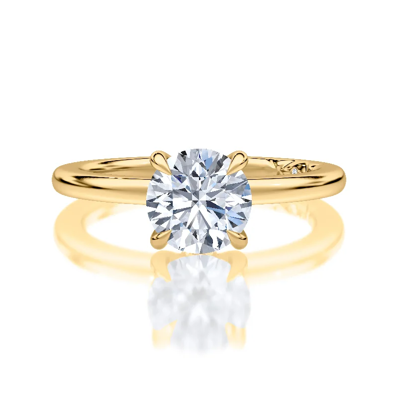 Women’s engagement rings with halo diamonds-A JAFFE - DIAMOND ENGAGEMENT RING SETTING