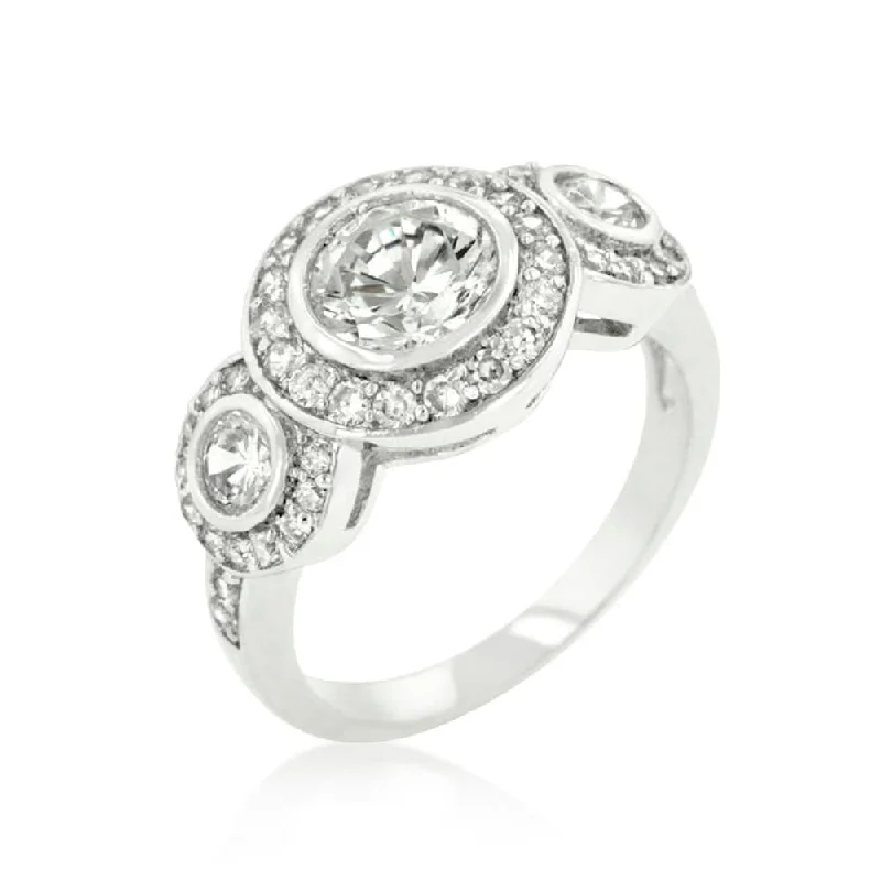 Women’s vintage engagement rings-Fitzgerald Cubic Zirconia Ring