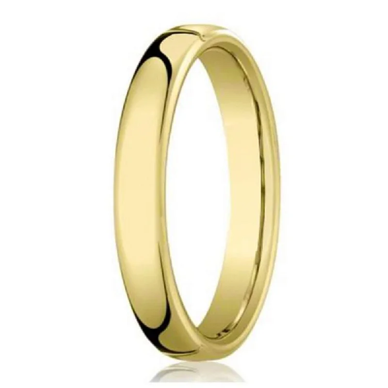 Women’s intricate engagement rings-Heavy Fit Men's Designer Wedding Ring in 10K Yellow Gold | 4.5mm