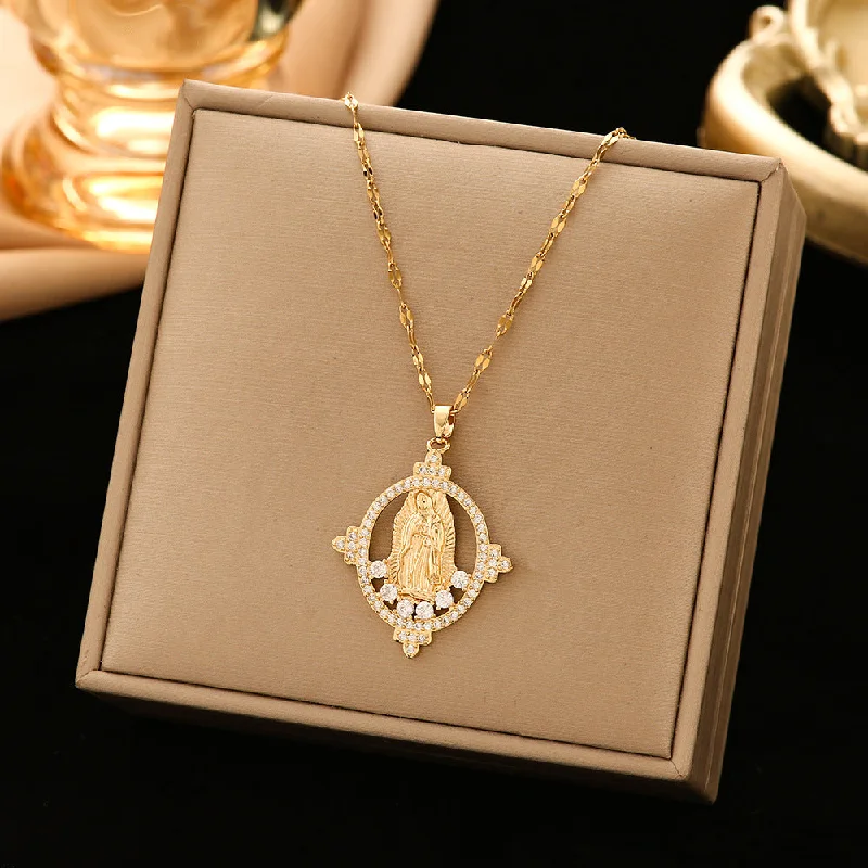 334 Virgin Necklace-Gold